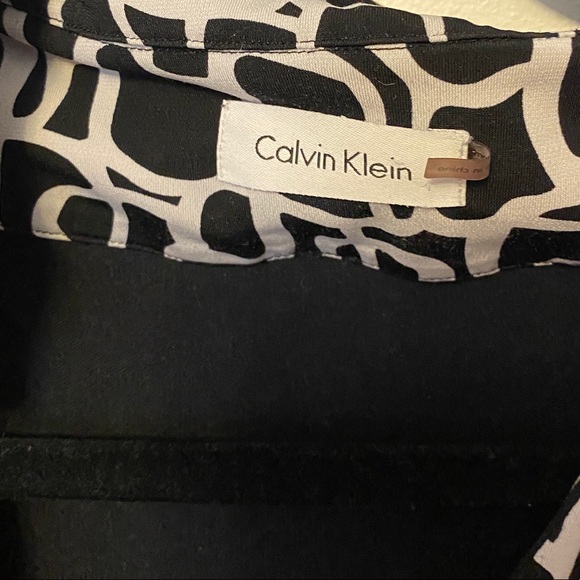 Black and white patterned Calvin Klein dress - Picture 2 of 5